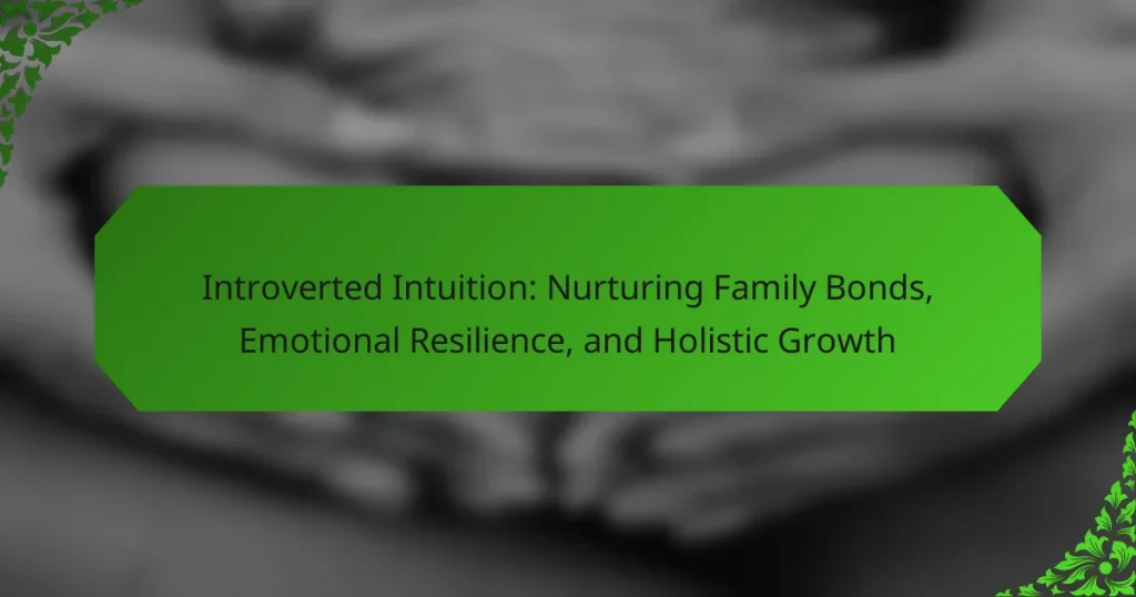 Introverted Intuition: Nurturing Family Bonds, Emotional Resilience, and Holistic Growth