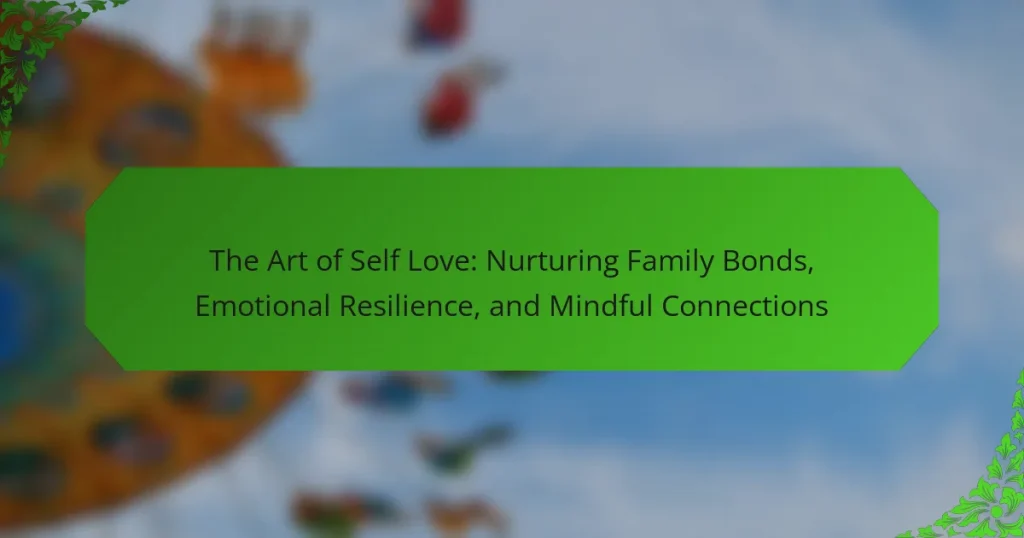 The Art of Self Love: Nurturing Family Bonds, Emotional Resilience, and Mindful Connections