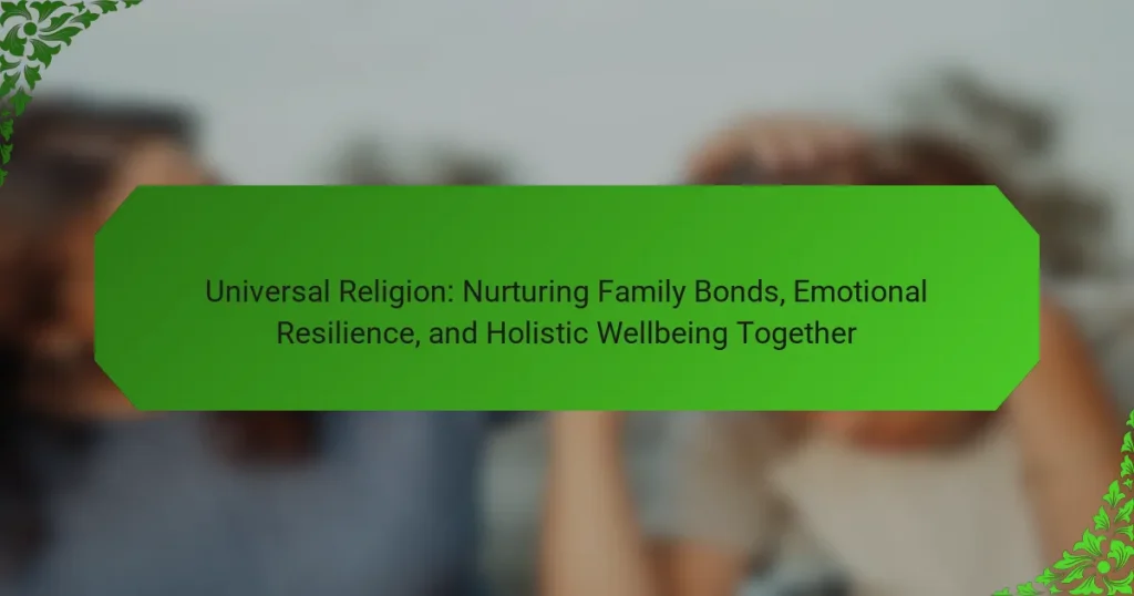 Universal Religion: Nurturing Family Bonds, Emotional Resilience, and Holistic Wellbeing Together