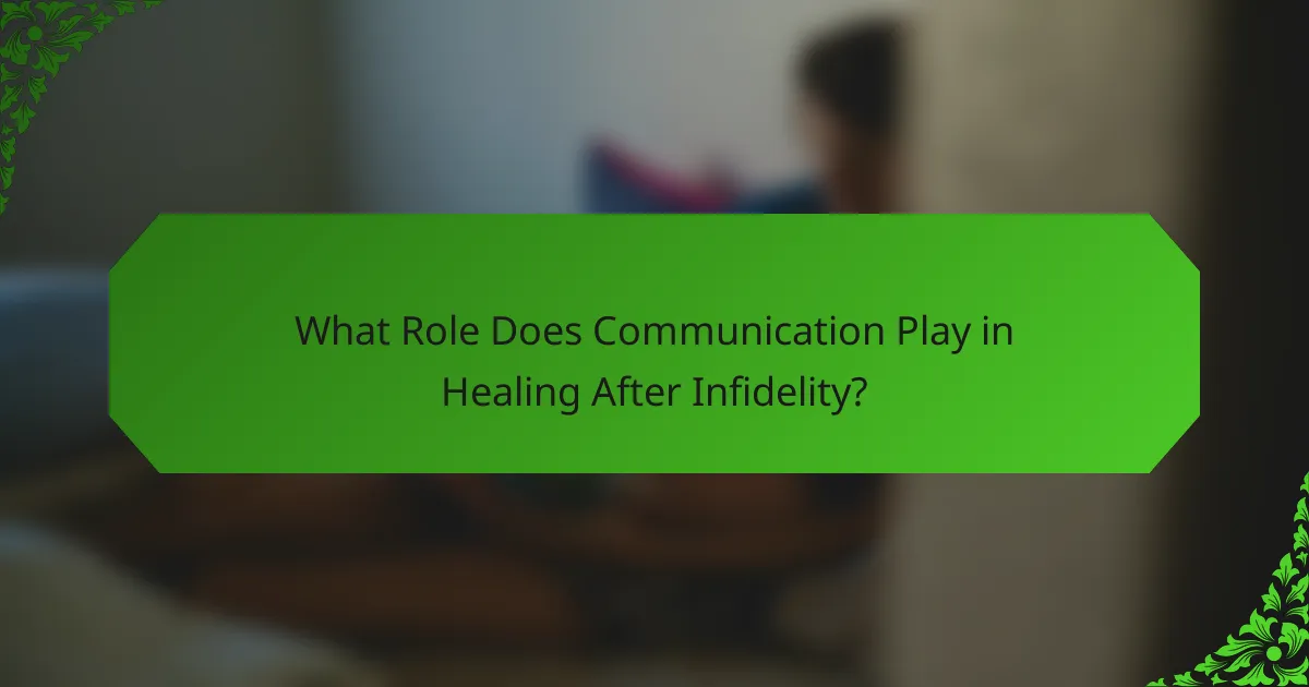 What Role Does Communication Play in Healing After Infidelity?